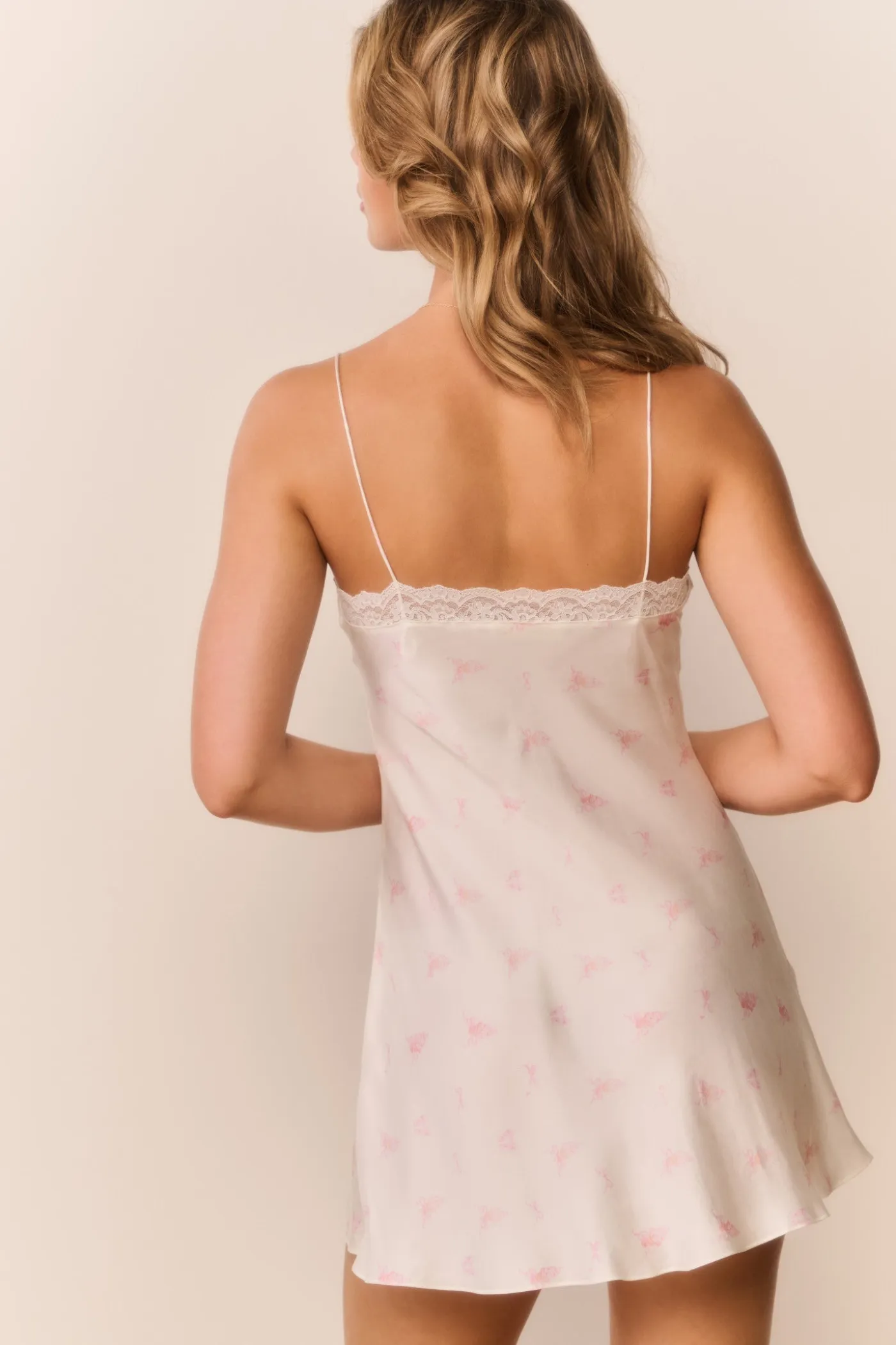 Vanilla Twirl Larinda Mini Slip Dress