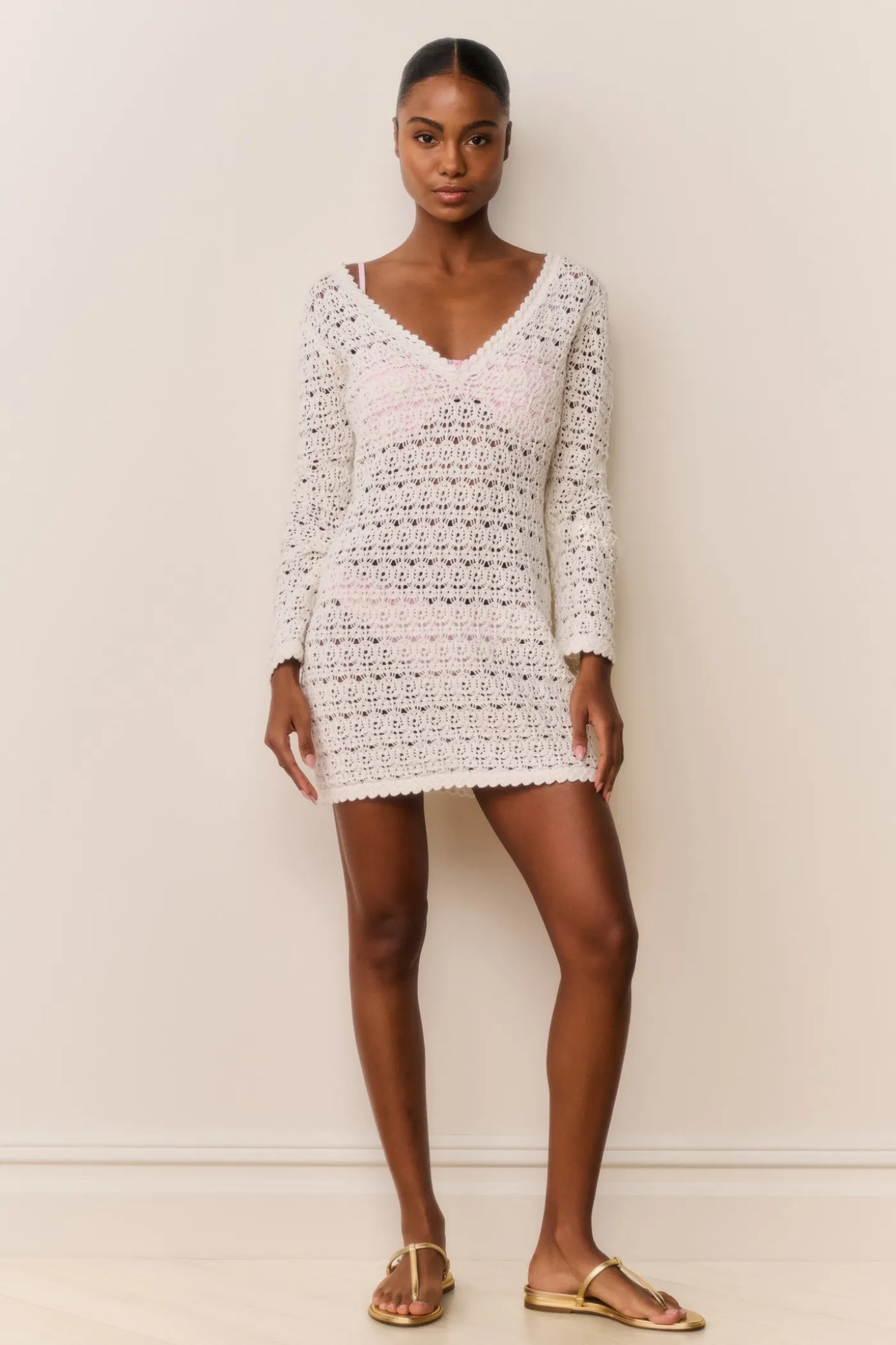 Vespa Crochet Mini Cover-Up Dress