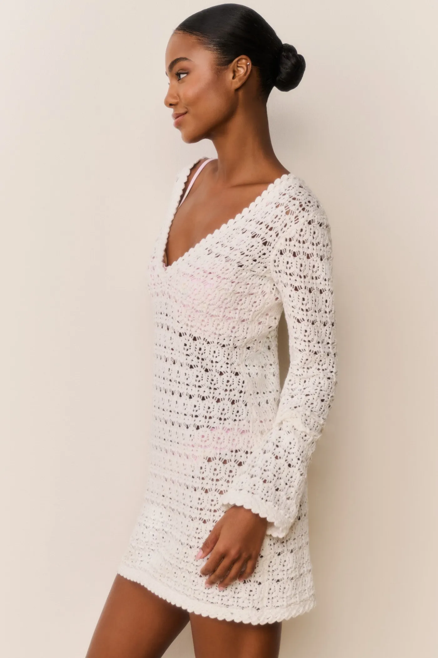 Vespa Crochet Mini Cover-Up Dress