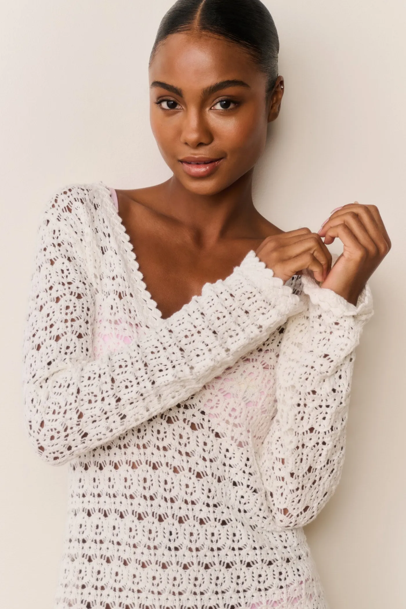 Vespa Crochet Mini Cover-Up Dress