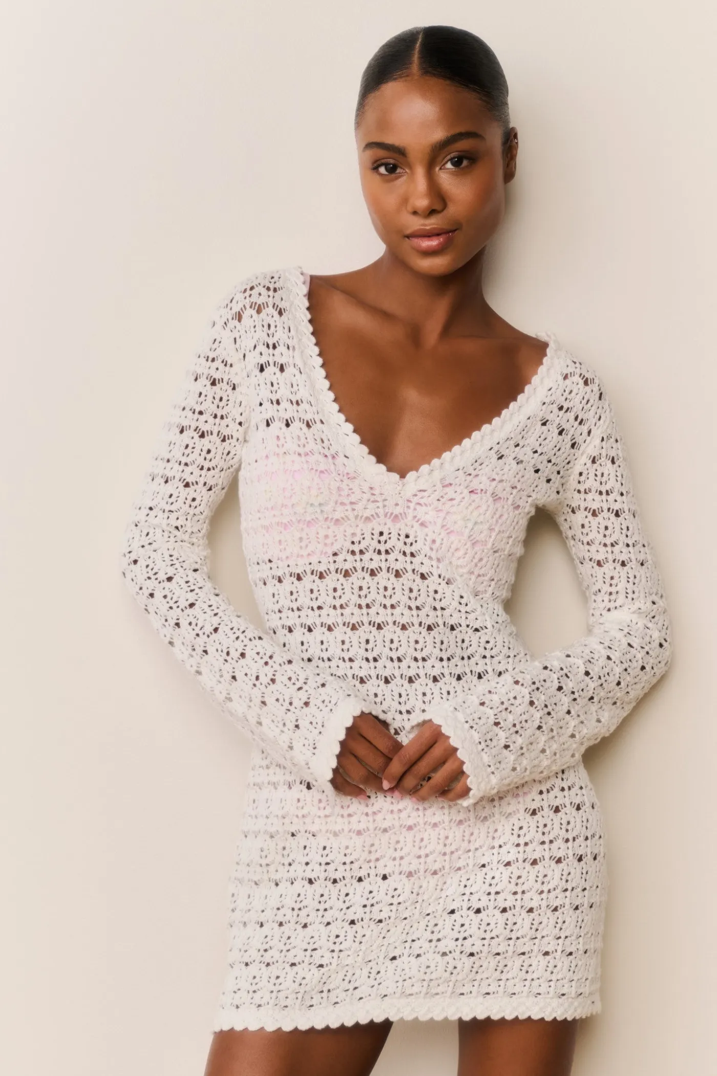 Vespa Crochet Mini Cover-Up Dress