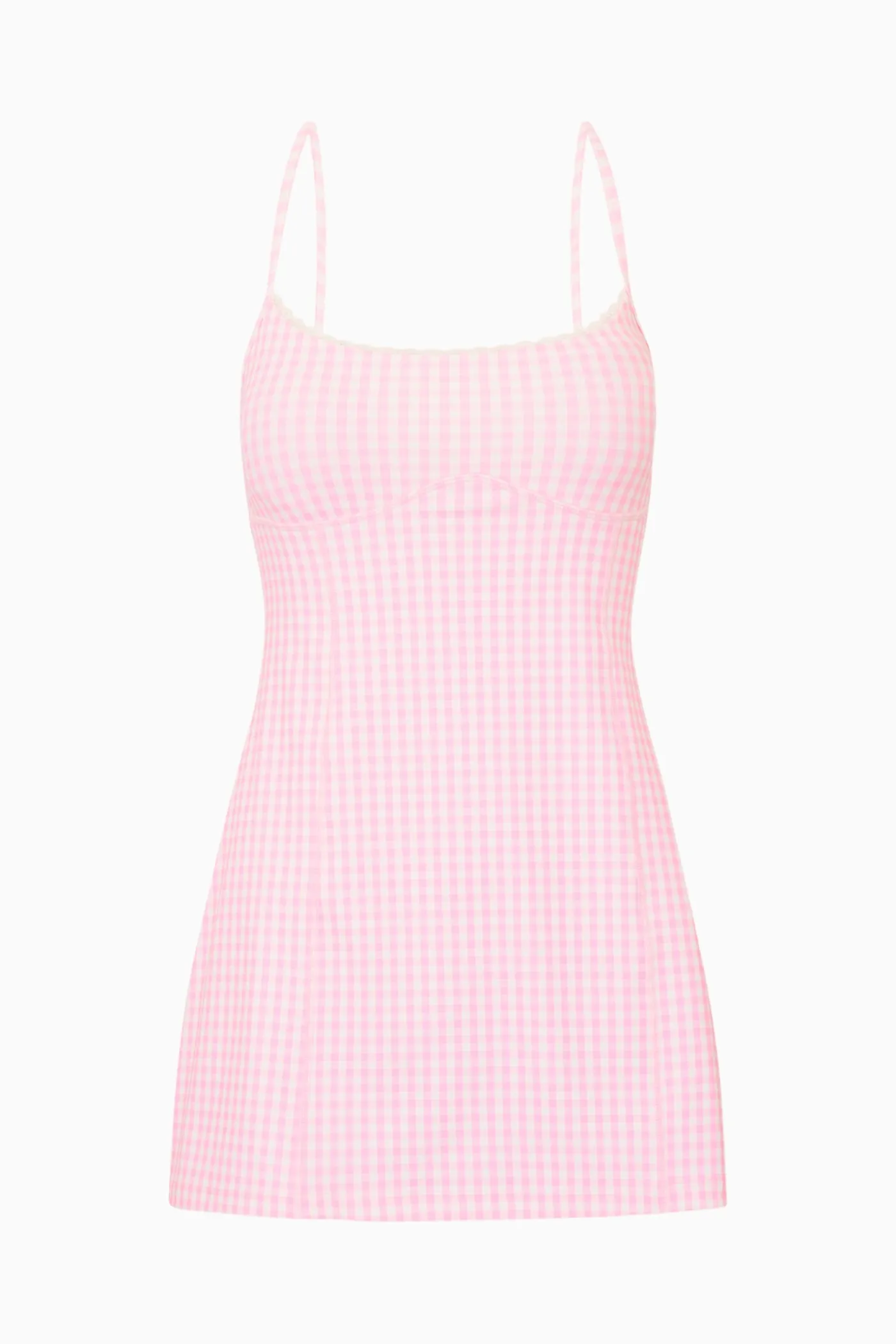 Vivianna Gingham Print Active Dress