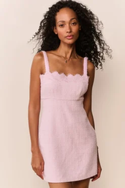 Willamina Lace Tweed Mini Dress