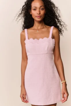 Willamina Lace Tweed Mini Dress