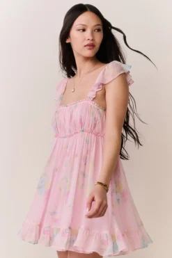 Zanira Floral Chiffon Mini Dress