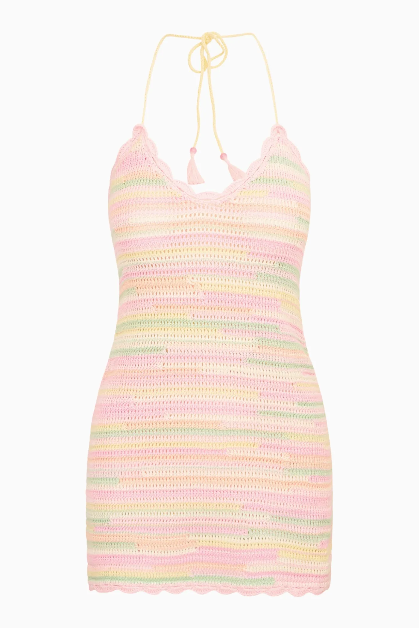 Zoa Cotton Crochet Mini Dress