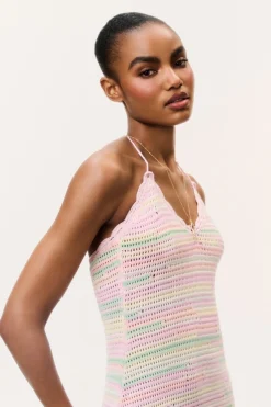 Zoa Cotton Crochet Mini Dress